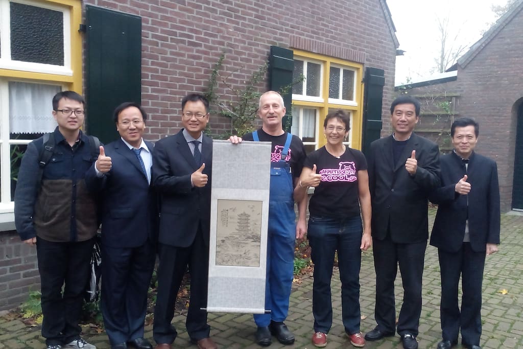 excursie van een Chinese delegatie voor onze zichtstal