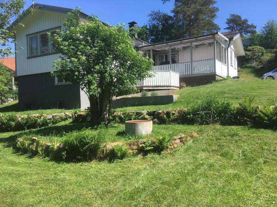 Lots of space outside the house