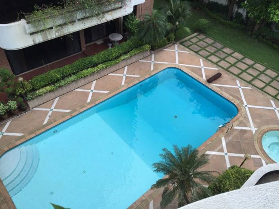 Communal pool area