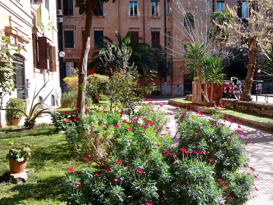Our courtyard in springtime!