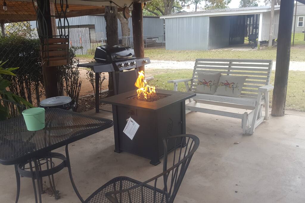 Enjoy a cozy evening around the firepit.