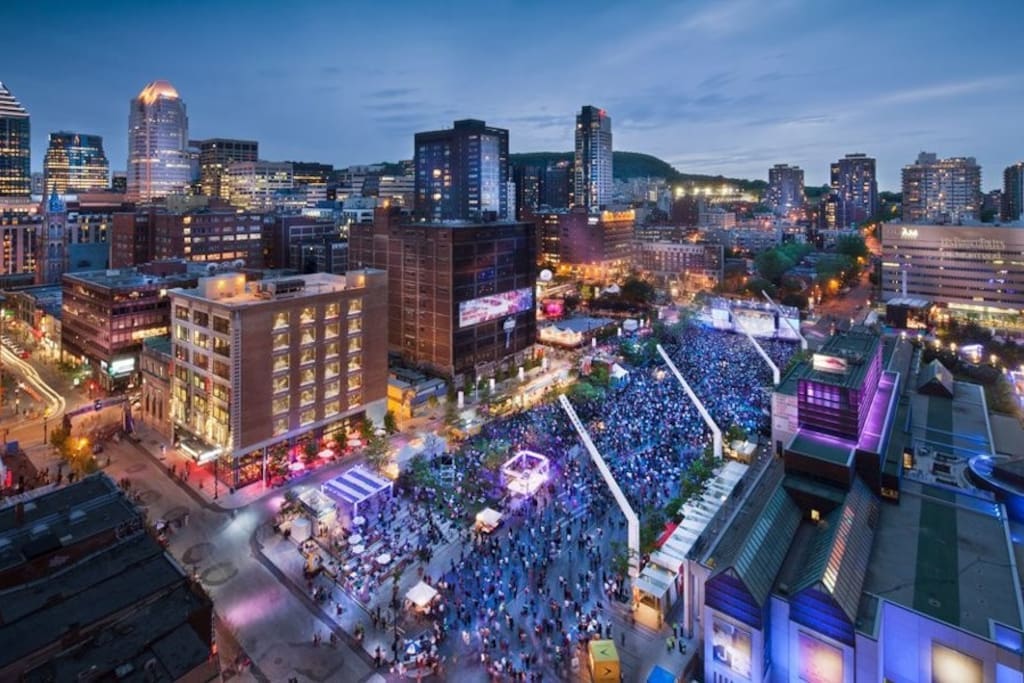 Few minutes walk to Place des Festivals