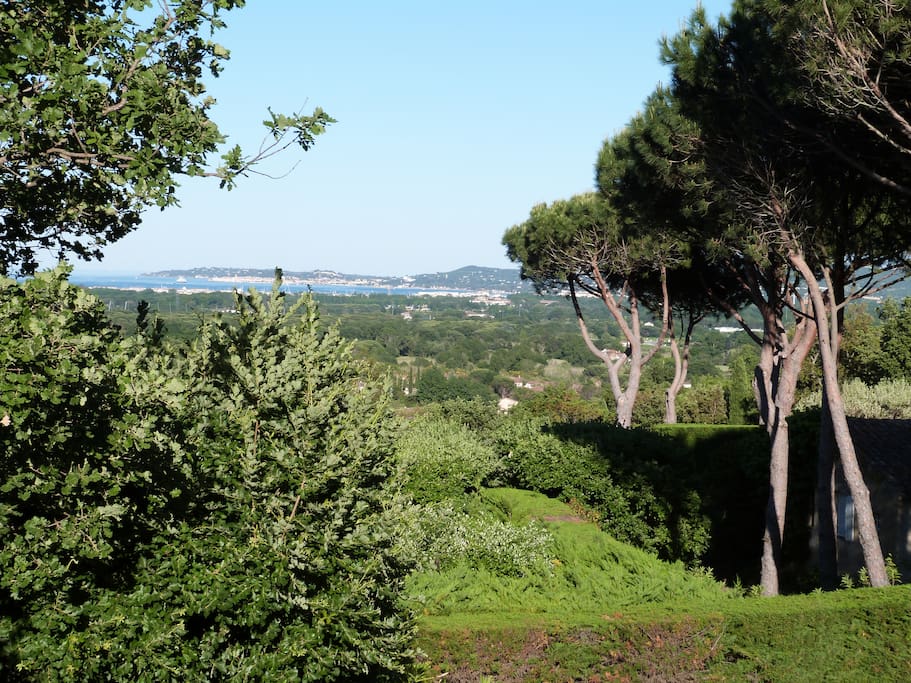 View to Saint Tropez and the sea