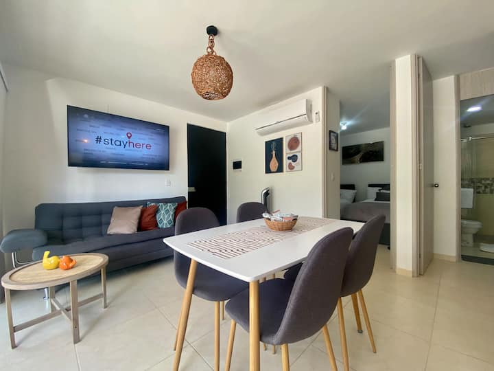 Vista parcial del apartamento.