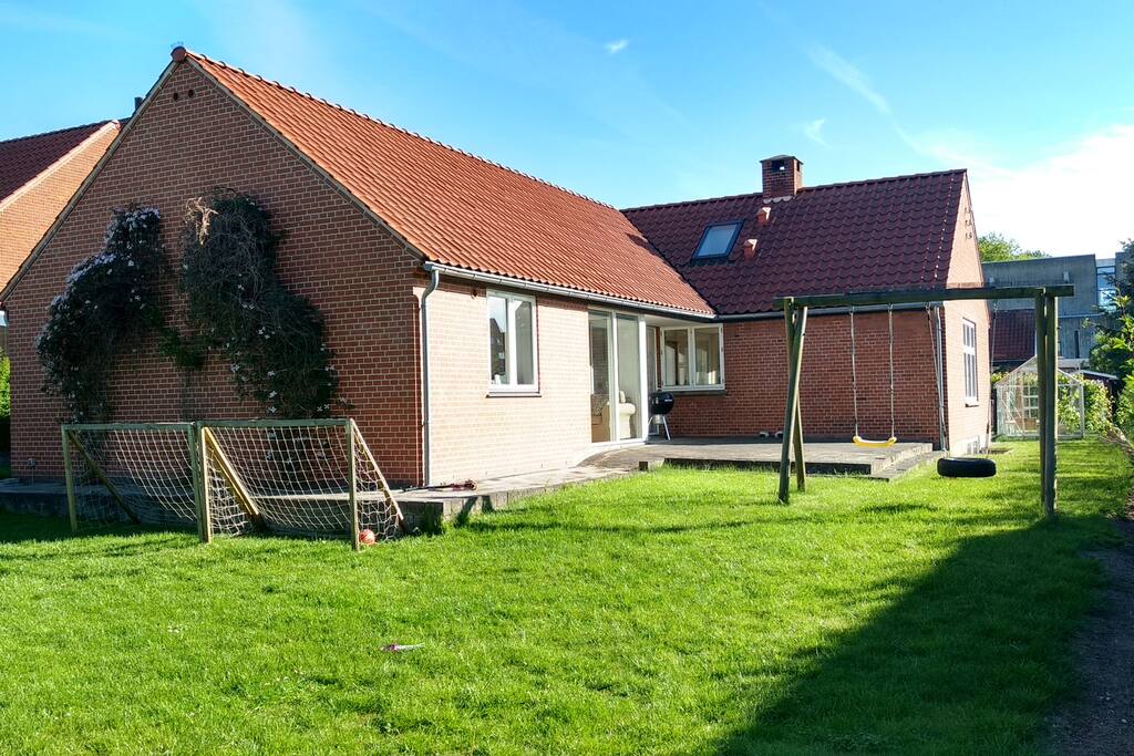 Garden with swings