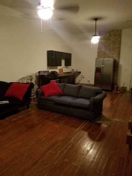 Living room, kitchen studo