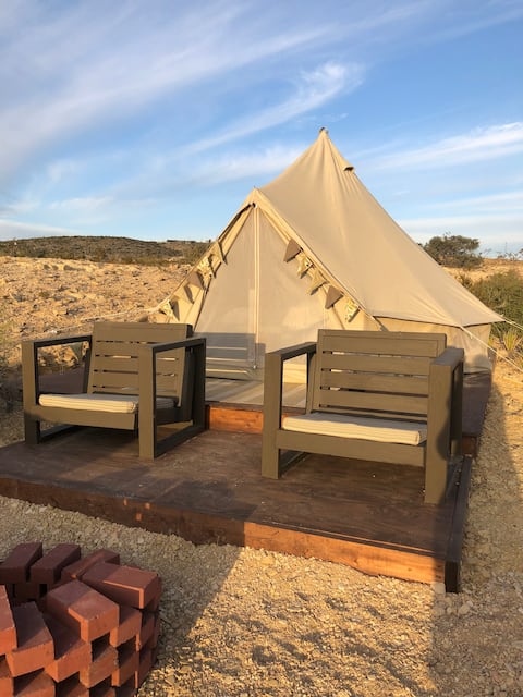 Terlingua Belle Glamping Tent & Private Bathhouse