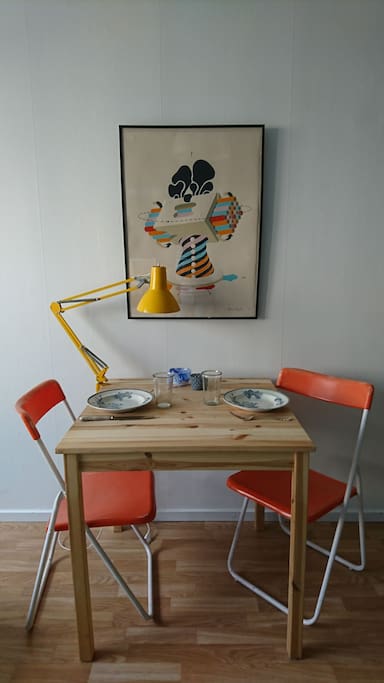 Perfect place for eating or studying.