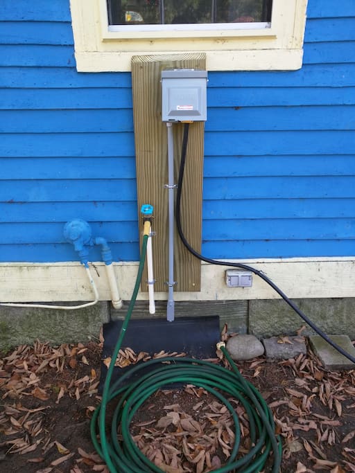Water and electricity hook-ups