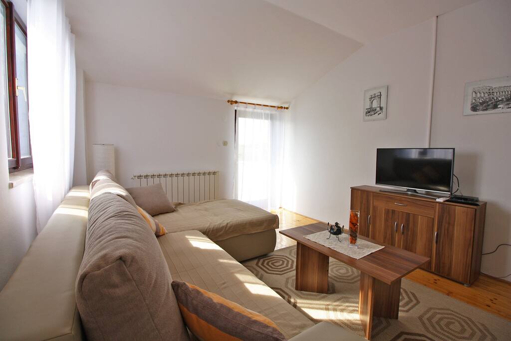Living room with exit to a large terrace