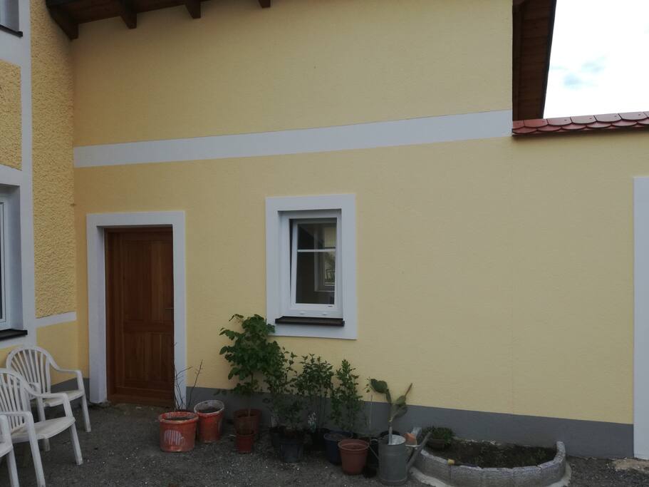Im Anbau das Gästezimmer