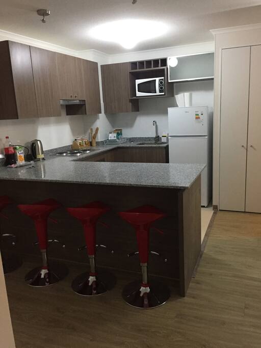 Vista cocina equipada