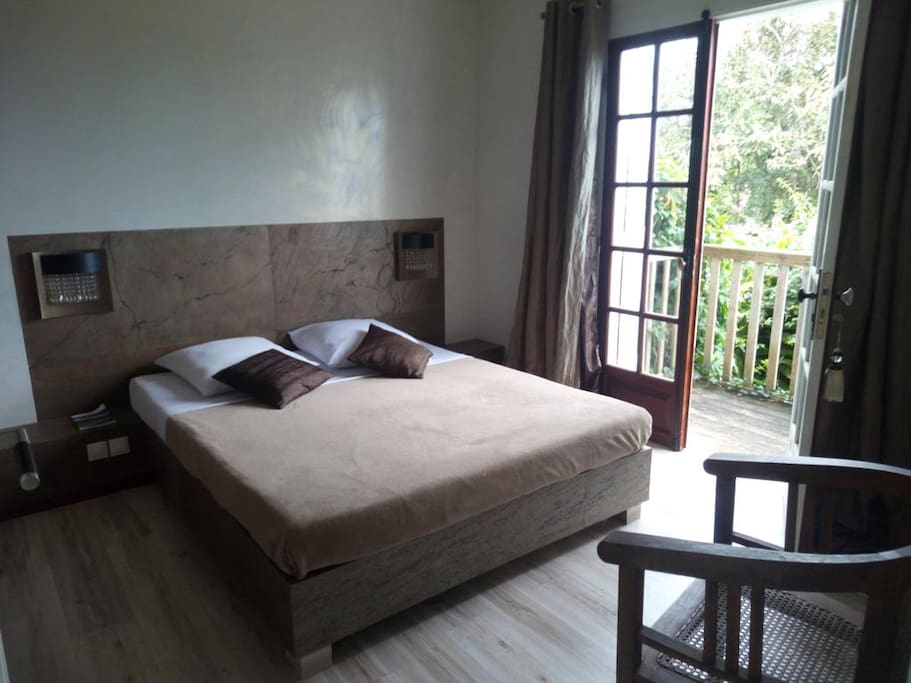 Chambre double vue jardin