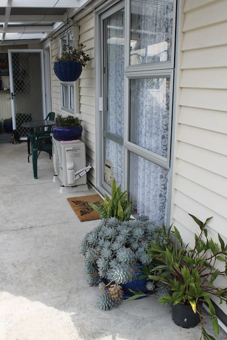 Front side of apartment