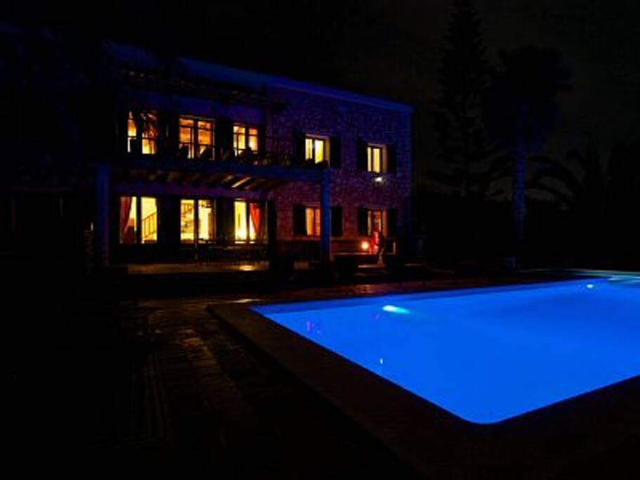 Der Pool bei Nacht