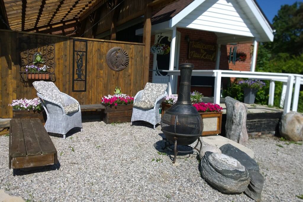 Outside seating area