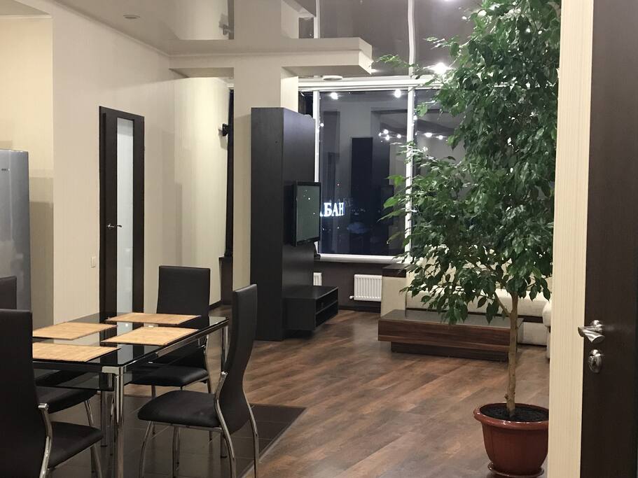 Living room + kitchen