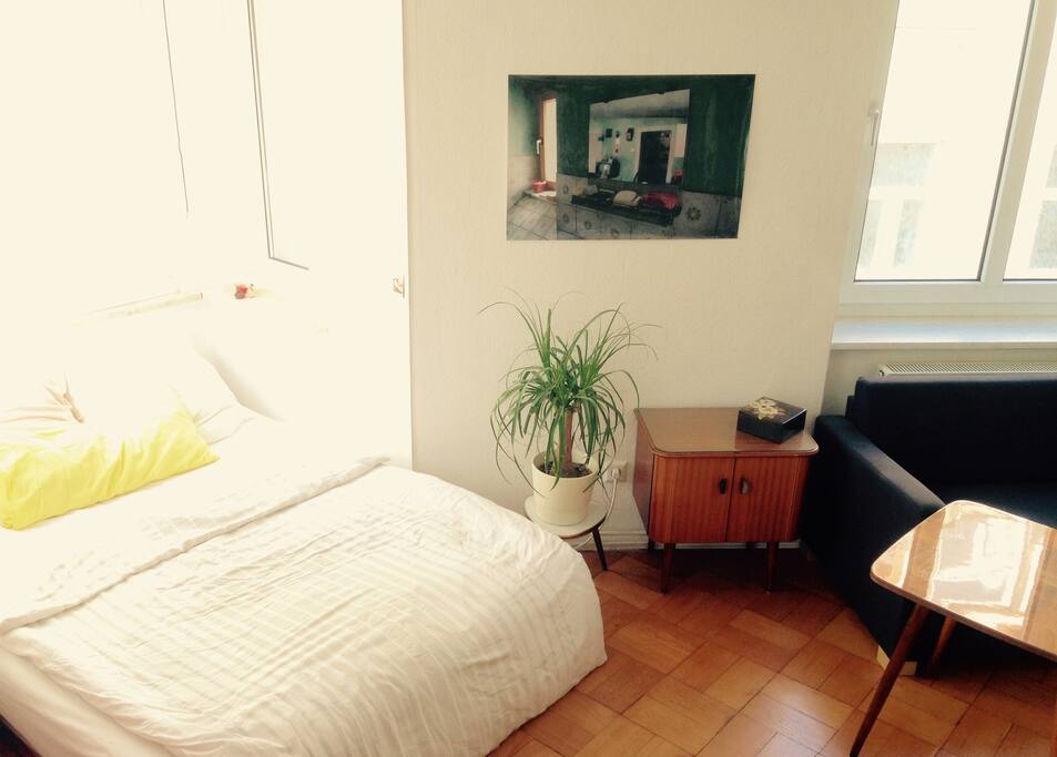 Das Doppelbett im Erker