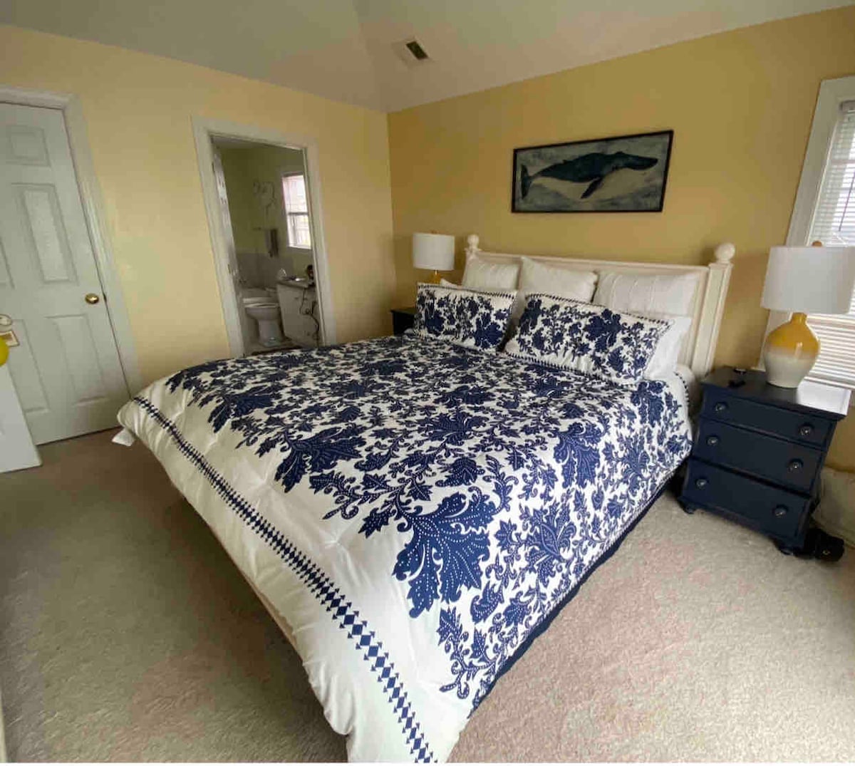 Master King Suite 3rd floor with private bath.