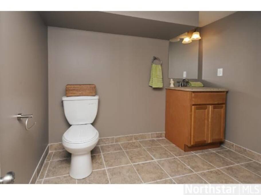 lower level half bath