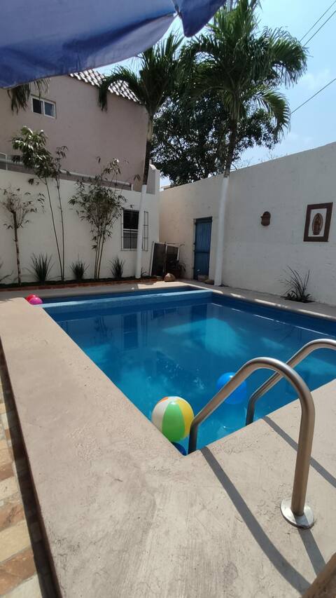 Spacious house with a pool