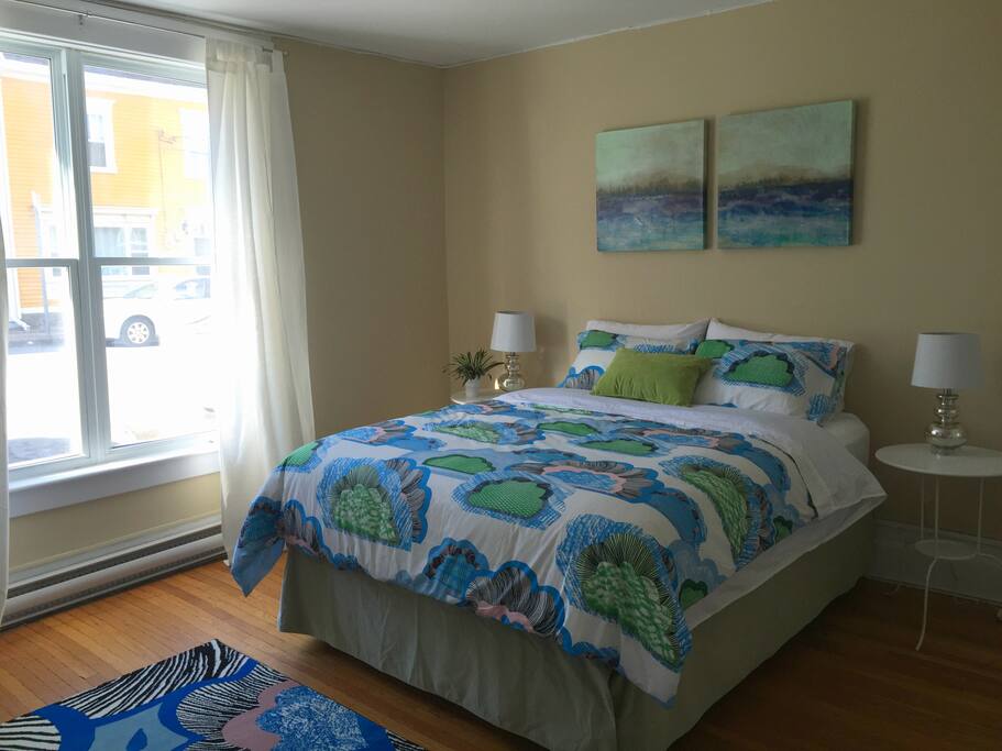 Large windows throughout the home let in lots of light and give you a perfect view of the famous row houses featured in NL's most recent tourism commercial (Google 'Jellybean Row, NL - YouTube')