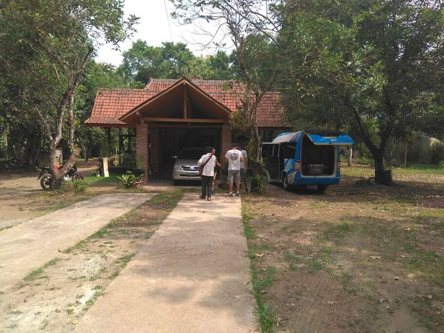 in-front of house