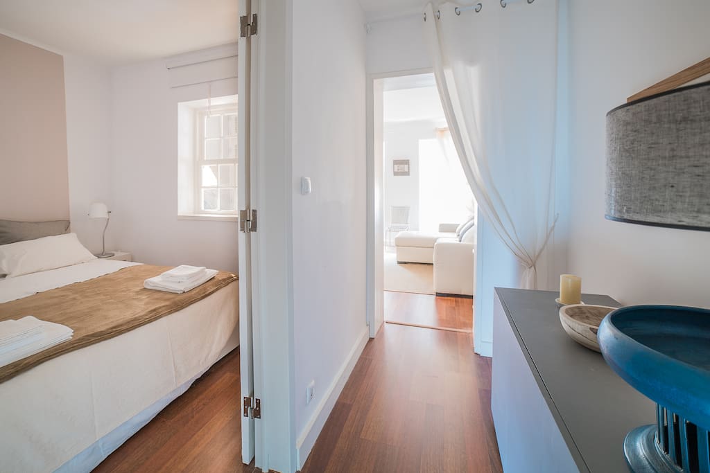 Corridor and twin bedroom