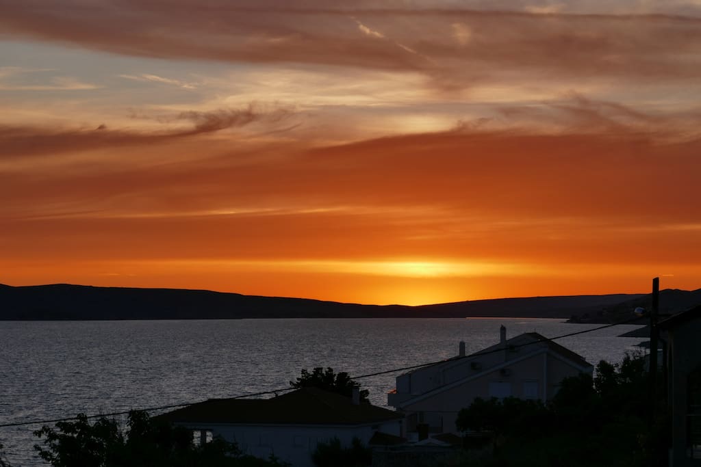 Sunset from terrace