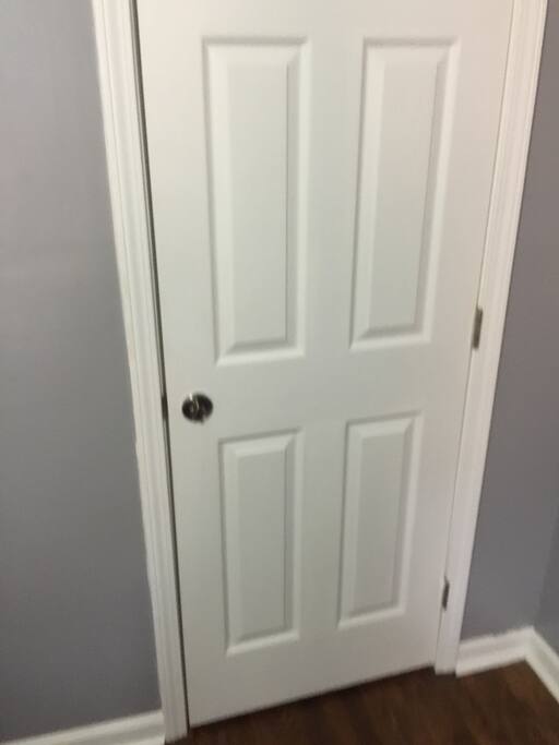 Closet with hangers