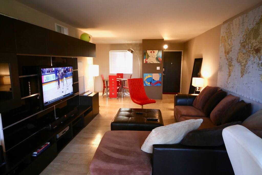 Living room, L shaped Sofa