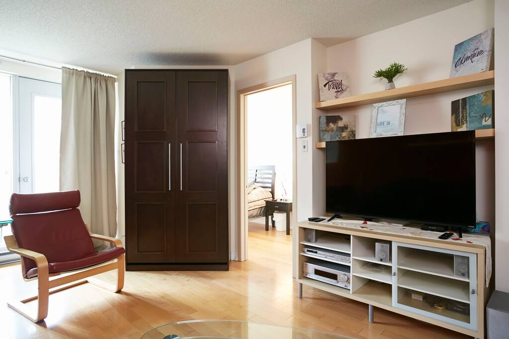 Living area - single bed hidden