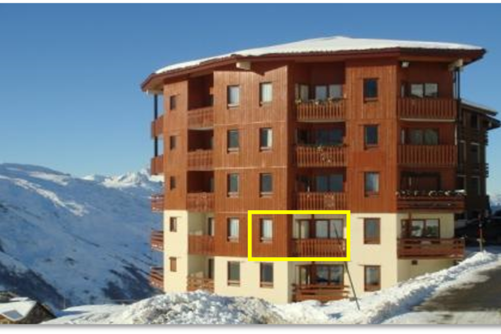 Flat no. 523 - balcony in south direction