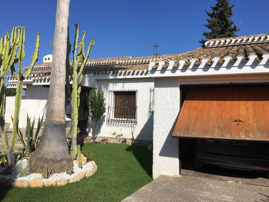 Entrance of the garage