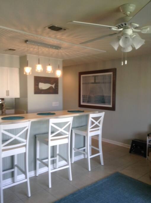 Kitchen and Bar area
