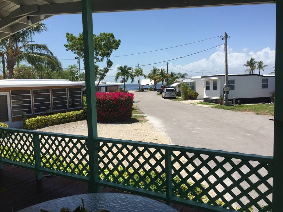 Front Porch looking at the Bay