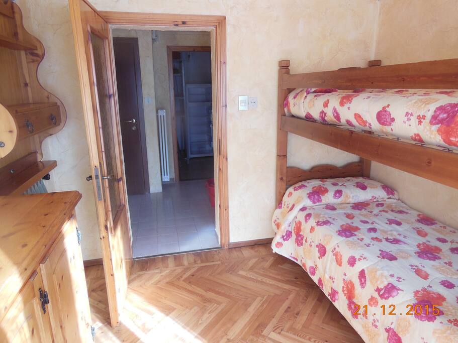 Camera con letto a castello