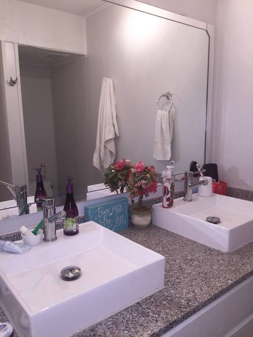 Left sink is yours!