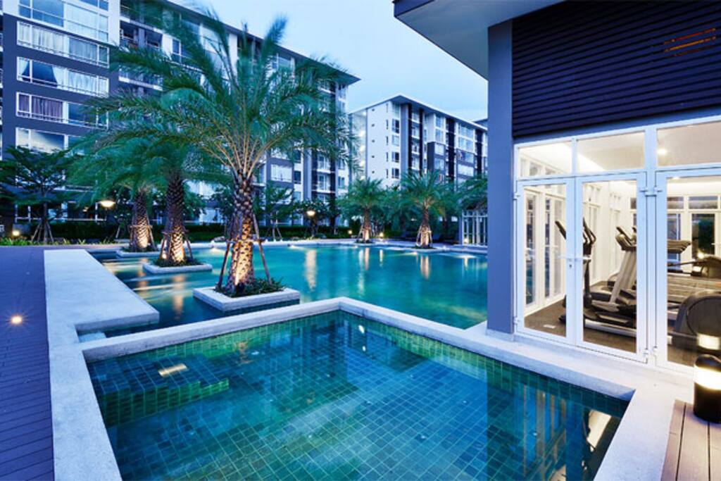 Swimming Pool Salt-chlorinator system and Gym