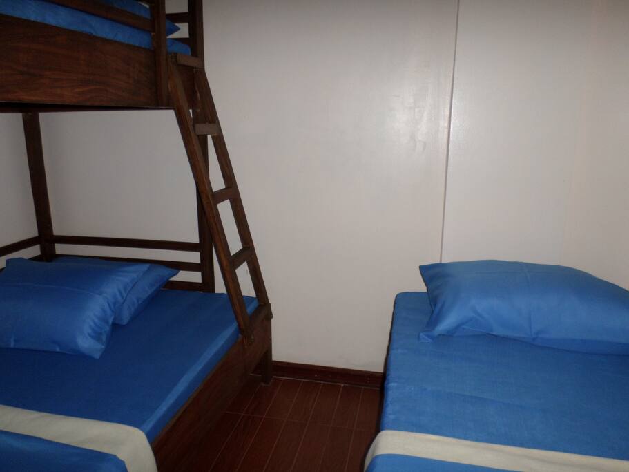 bunk bed and single bed