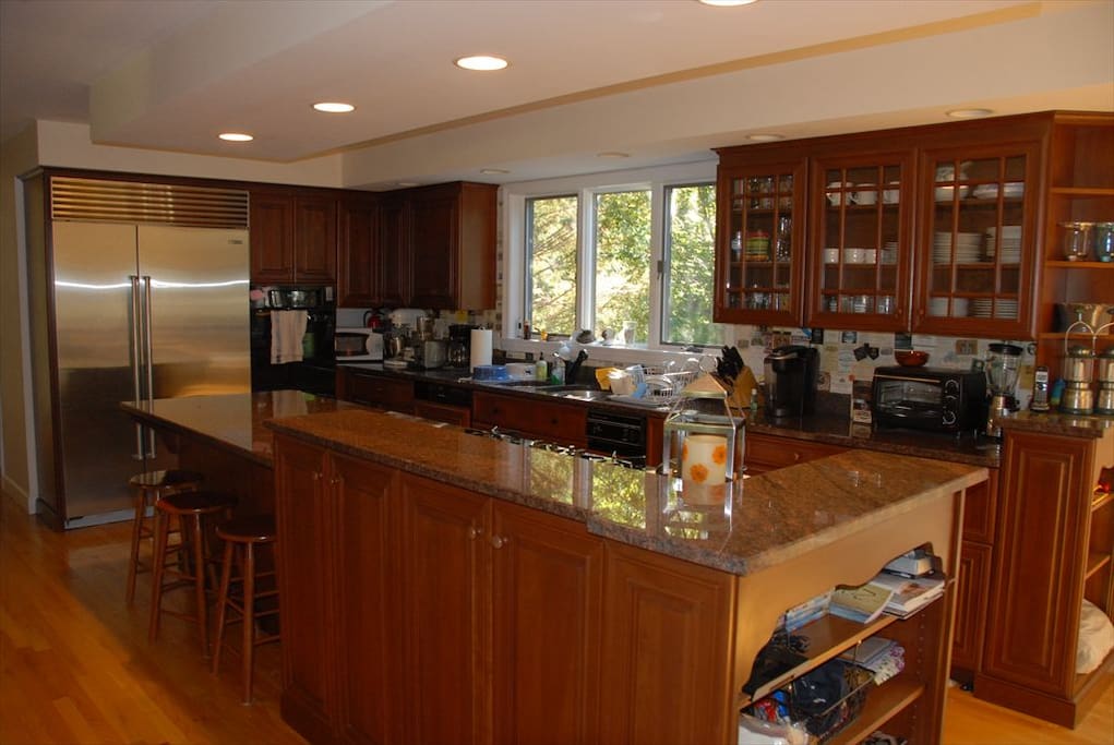 Chef's Kitchen with Sub-Zero Fridge