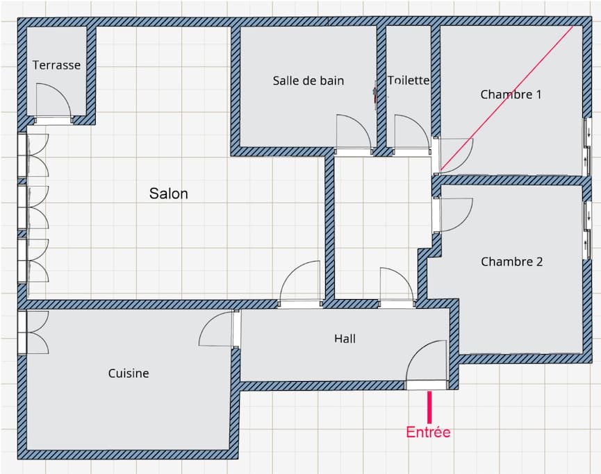 Plan de l'appartement