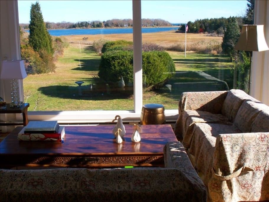 View of Accabonac Harbor from the living room