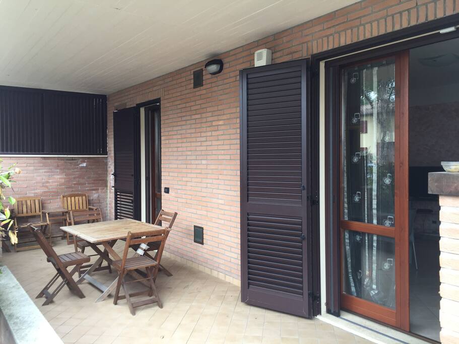 Outside dinner area