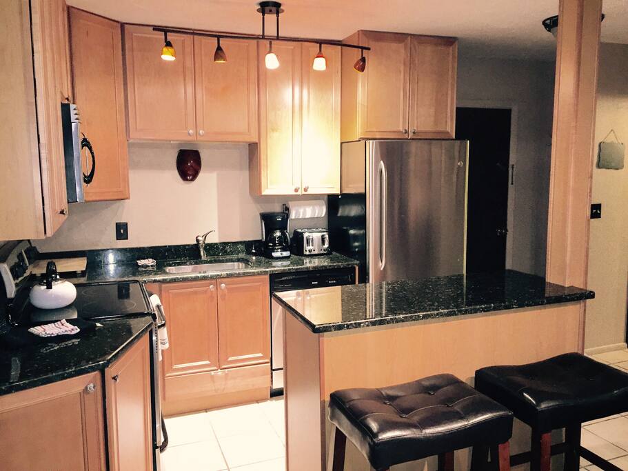 Lovely, Fully Stocked Kitchen for all your entertaining needs. Yes, we have it all!