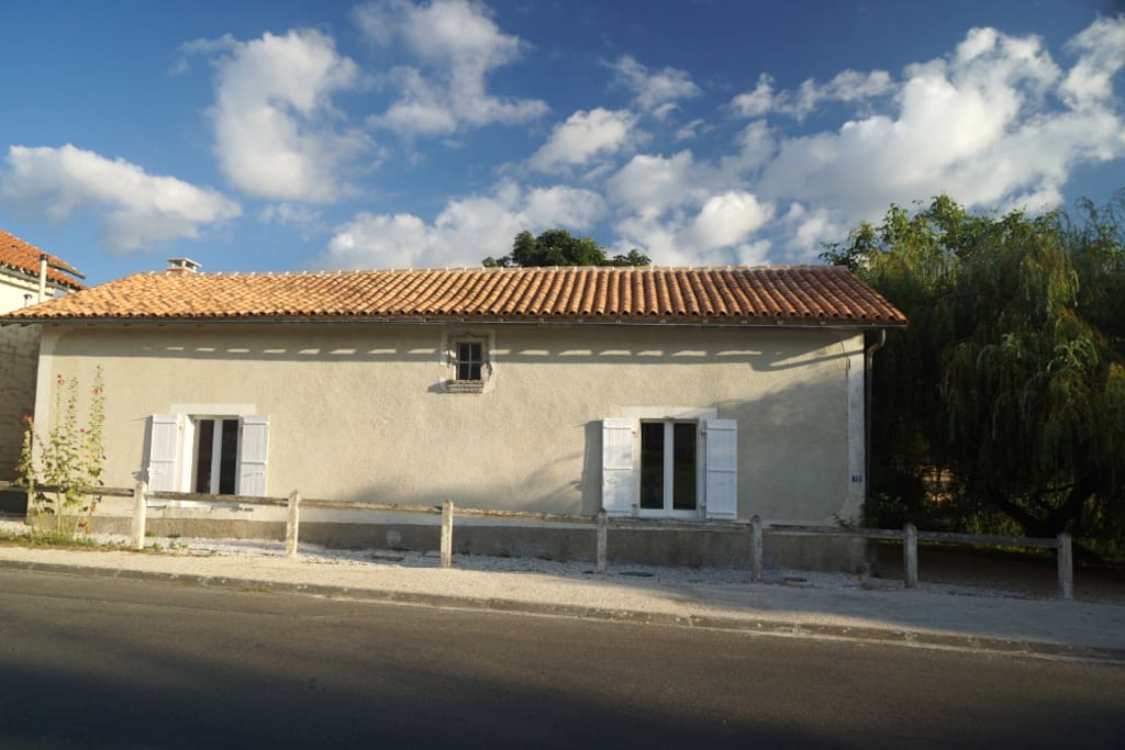 Roadside view of the cottage