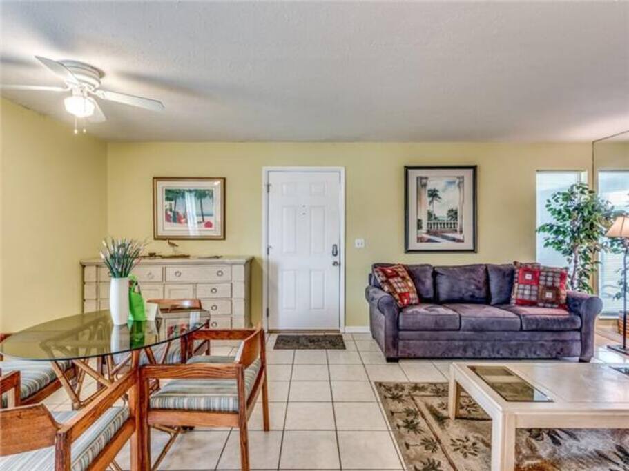 Dining area and living room (large open floor plan)