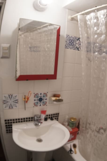 baño con tina