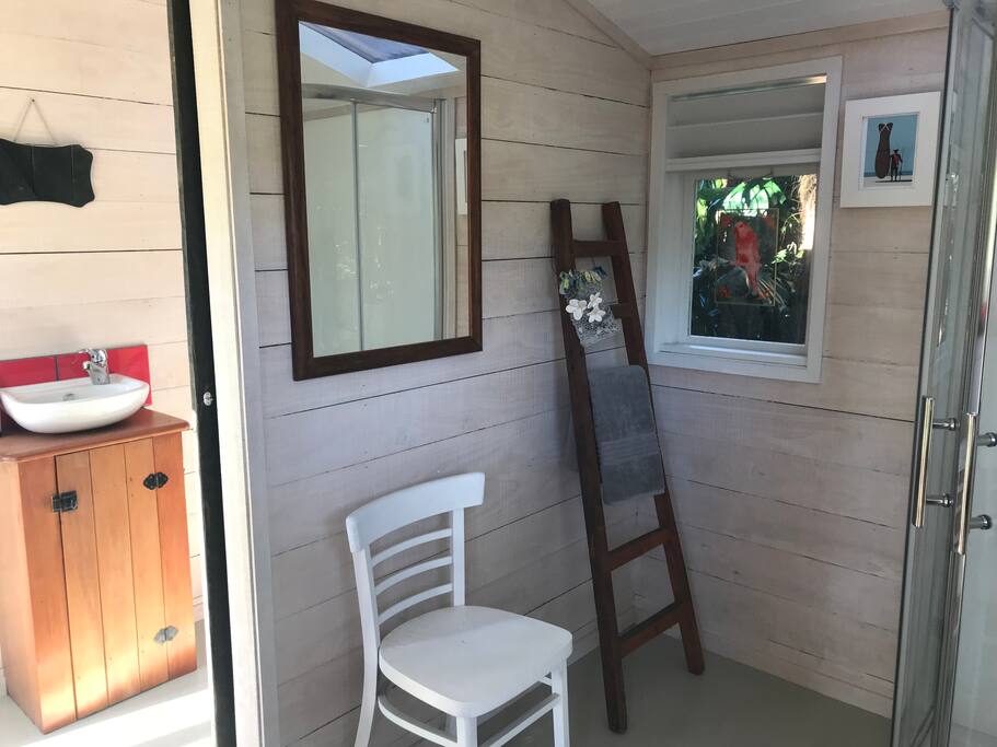 Inside shower and toilet cabin