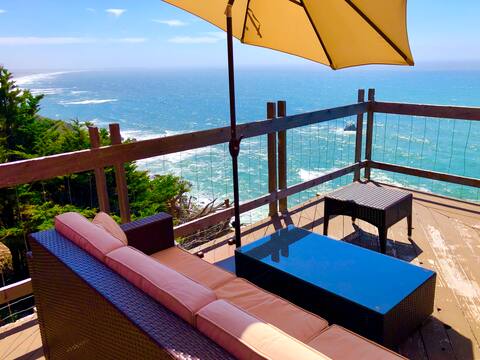 Sweeping views of the Northern California coast...